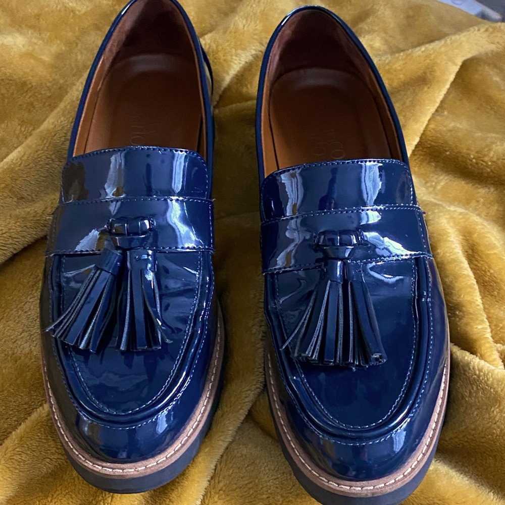 Navy Blue Franco Sarto Carolynn Tassel Loafer